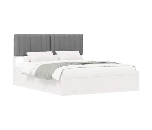 Lovo Rėmas Su Apmuštu Galvūgaliu Šviesiai Pilka 150 X 200 Cm