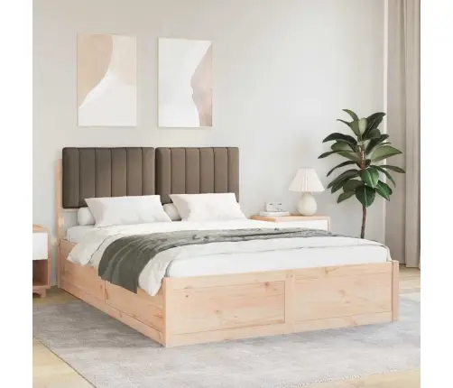 Lovo Rėmas Su Apmuštu Galvūgaliu Taupe 140 X 200 Cm