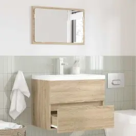 Vannas Istabas Mēbeļu Komplekts Sonoma Ozols Inženierijas Koks Vidaxl