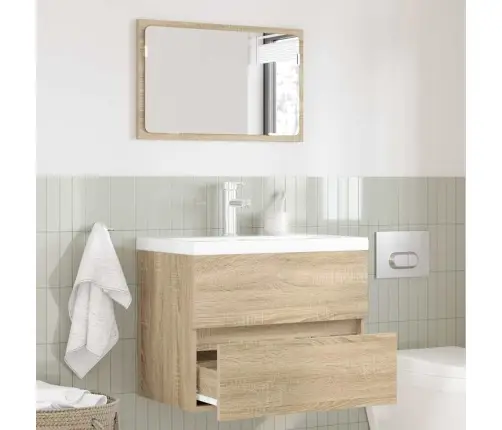 Vannas Istabas Mēbeļu Komplekts Sonoma Ozols Inženierijas Koks Vidaxl