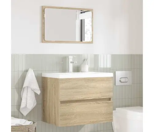 Vannas Istabas Mēbeļu Komplekts Sonoma Ozols Inženierijas Koks Vidaxl