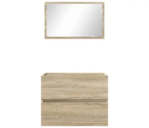 Vannas Istabas Mēbeļu Komplekts Sonoma Ozols Inženierijas Koks Vidaxl