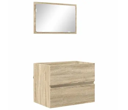 Vannas Istabas Mēbeļu Komplekts Sonoma Ozols Inženierijas Koks Vidaxl