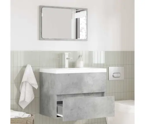 Vonios Baldų Rinkinys Su Stalčių Betono Pilka 60 X 38,3 X 45 Cm