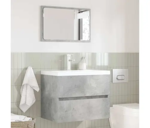 Vonios Baldų Rinkinys Su Stalčių Betono Pilka 60 X 38,3 X 45 Cm