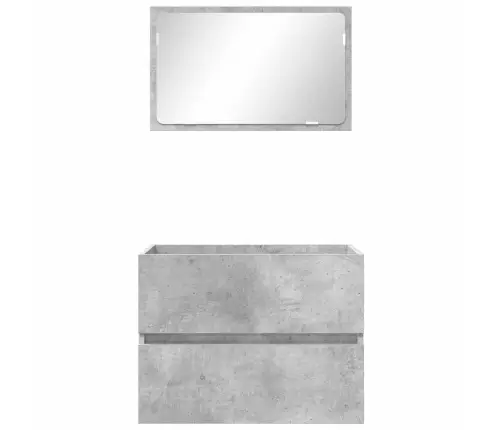 Vonios Baldų Rinkinys Su Stalčių Betono Pilka 60 X 38,3 X 45 Cm