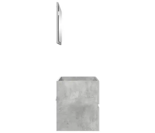 Vonios Baldų Rinkinys Su Stalčių Betono Pilka 60 X 38,3 X 45 Cm