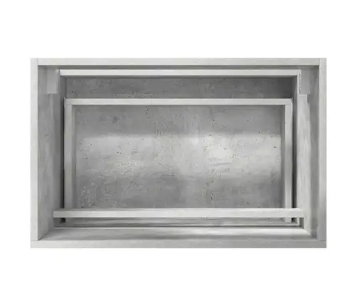 Vonios Baldų Rinkinys Su Stalčių Betono Pilka 60 X 38,3 X 45 Cm