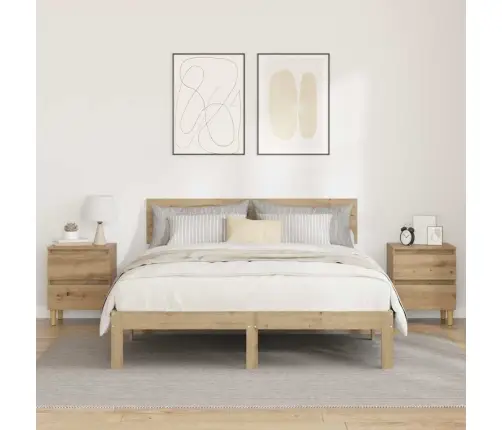 Gultas Skapji Ar Atvilktni 2 Pcs Artisānā Ozols 40 X 35 X 50 Cm Vidaxl