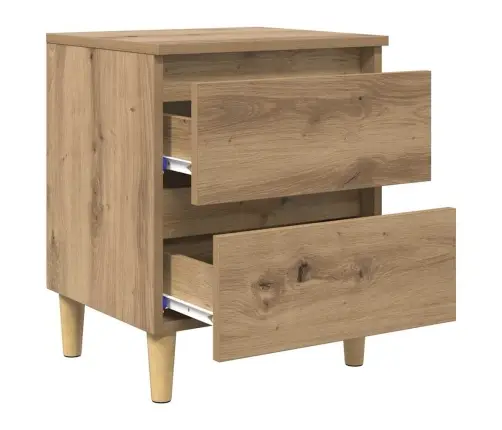 Gultas Skapji Ar Atvilktni 2 Pcs Artisānā Ozols 40 X 35 X 50 Cm Vidaxl