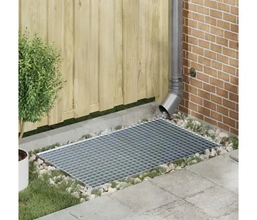 Grotelės Sidabro 30 X 30 X 2 Cm Karštojo Cinkavimo Plienas