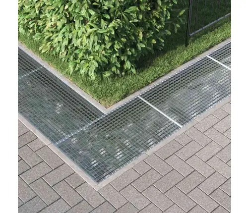 Grotelės Sidabro 30 X 30 X 2 Cm Karštojo Cinkavimo Plienas