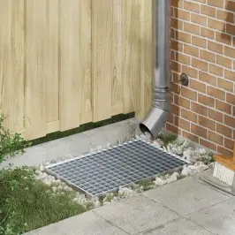 Restes Sudraba 60 X 40 X 2 Cm Karsti Cinkots Tērauds Vidaxl