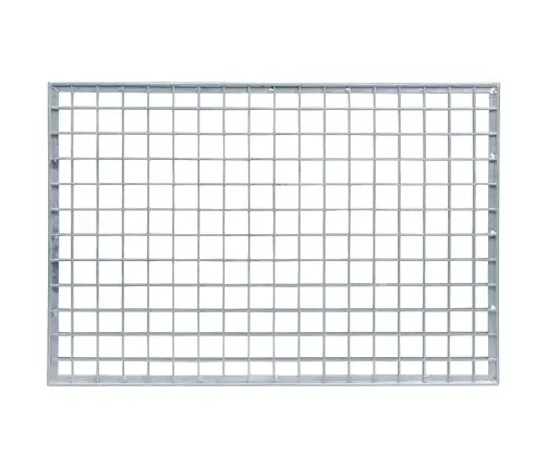 Restes Sudraba 60 X 40 X 2 Cm Karsti Cinkots Tērauds Vidaxl