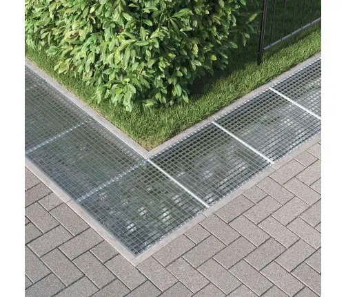 Restes Sudraba 60 X 60 X 2 Cm Karsti Cinkots Tērauds Vidaxl