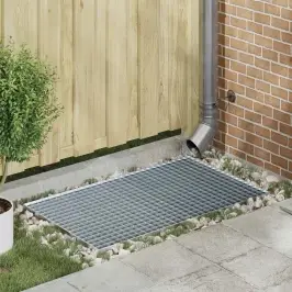 Restes Sudraba 100 X 60 X 2 Cm Karsti Cinkots Tērauds Vidaxl