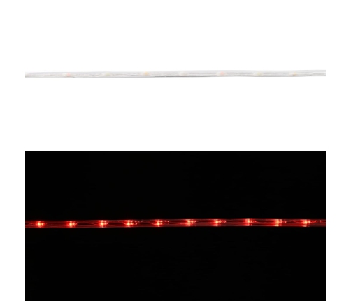 Virvju Gaisma Su 120 Led Sarkana 5 M Pvc Vidaxl
