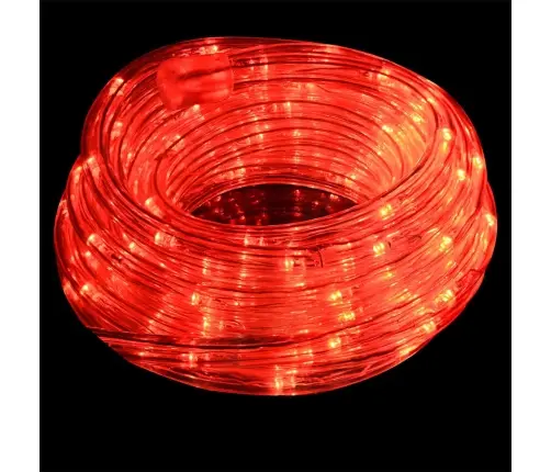 Virvju Gaisma Su 120 Led Sarkana 5 M Pvc Vidaxl