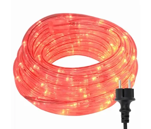 Virvju Gaisma Su 120 Led Sarkana 5 M Pvc Vidaxl