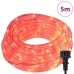 Virvju Gaisma Su 120 Led Sarkana 5 M Pvc Vidaxl