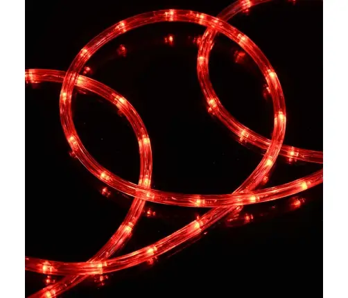 Virvju Gaisma Su 1200 Led Sarkana 50 M Pvc Vidaxl