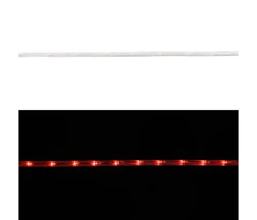 Virvju Gaisma Su 2400 Led Sarkana 100 M Pvc Vidaxl