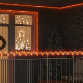 Virvju Gaisma Su 120 Led Silti Balts 5 M Pvc Vidaxl
