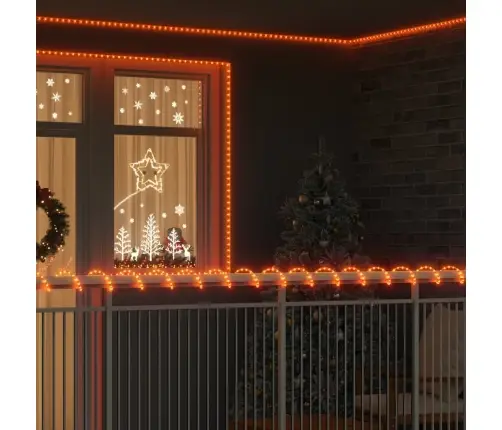 Virvės Šviesa Su 1200 Led Šilta Balta 50 M Pvc