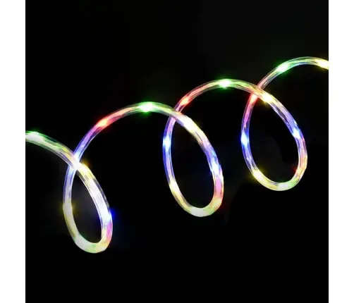 Virvju Gaisma Su 120 Led Daudzkrāsains 5 M Pvc Vidaxl