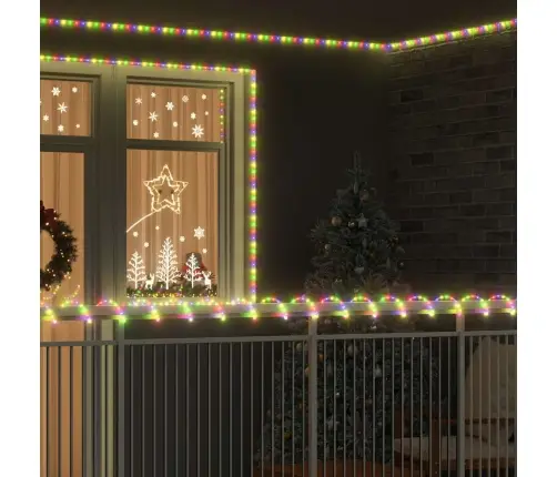 Virvju Gaisma Su 120 Led Daudzkrāsains 5 M Pvc Vidaxl