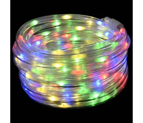 Virvju Gaisma Su 120 Led Daudzkrāsains 5 M Pvc Vidaxl