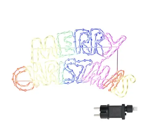 Ziemassvētku Zīme Su 240 Led Daudzkrāsains 100 X 50 Cm Pvc Vidaxl