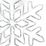 Ziemassvētku Sniegpārsla Zila 55.5 X 55.5 X 0.75 Cm Pvc Vidaxl