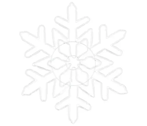 Ziemassvētku Sniegpārsla Zila 55.5 X 55.5 X 0.75 Cm Pvc Vidaxl