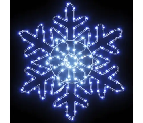 Ziemassvētku Sniegpārsla Zila 55.5 X 55.5 X 0.75 Cm Pvc Vidaxl
