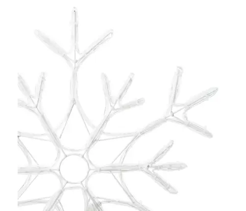 Ziemassvētku Sniegpārsla Silti Balts 56 X 49 X 0.7 Cm Pvc Vidaxl