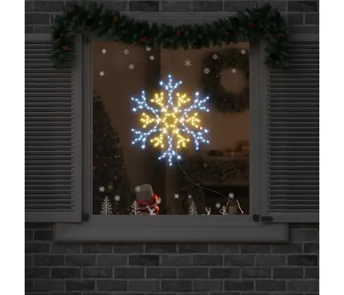 Ziemassvētku Sniegpārsla Silti Balts 56 X 49 X 0.7 Cm Pvc Vidaxl