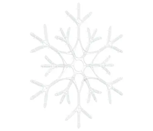 Ziemassvētku Sniegpārsla Silti Balts 56 X 49 X 0.7 Cm Pvc Vidaxl