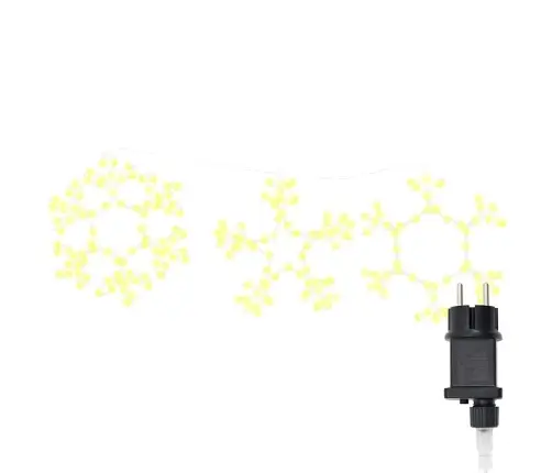 Ziemassvētku Sniegpārsla Su 252 Led Silti Balts 45 X 38 Cm Pvc Vidaxl Ziemassvētku Sniegpārsla Su 252 Led Silti Balts 45 X 38 Cm Pvc Vidaxl