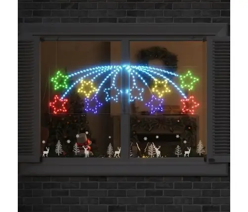 Ziemassvētku Zvaigzne Su 432 Led Daudzkrāsains 180 X 57 Cm Pvc Vidaxl