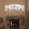 Ziemassvētku Zvaigzne Su 432 Led Daudzkrāsains 180 X 57 Cm Pvc Vidaxl