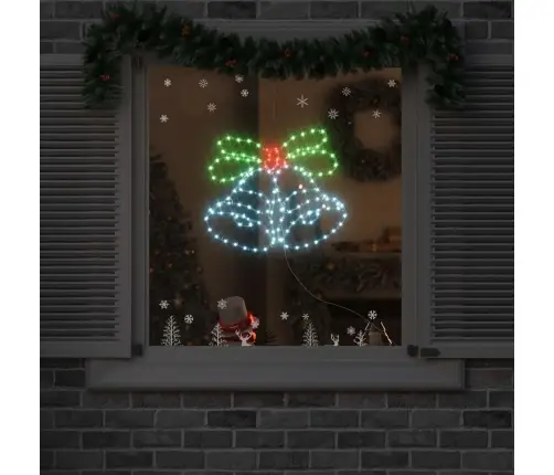 Kalėdų Varpelis Su 144 Led Įvairiaspalvis 57 X 47,5 Cm Pvc