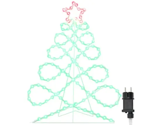 Ziemassvētku Koka Formas Gaisma Daudzkrāsains 80 X 56 Cm Pvc Vidaxl