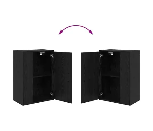 4 Gabalu Tv Skapja Komplekts Ar Plauktu 4 Pcs Melns Ozols Vidaxl