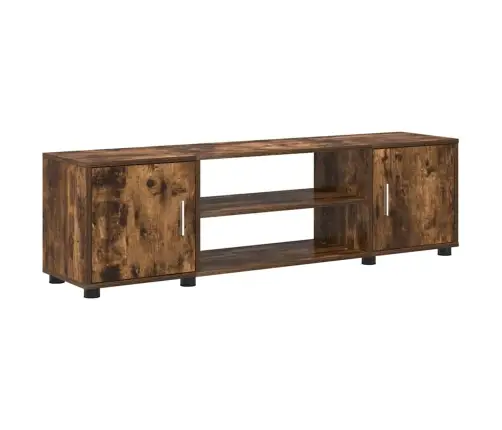 4 Dalių Tv Spintelė Rinkinys Kūdevinė Ąžuolo Apdirbta Mediena