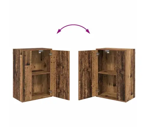 Tv Spintelių Komplektas 4 Pcs Senovinis Medis Apdirbta Mediena