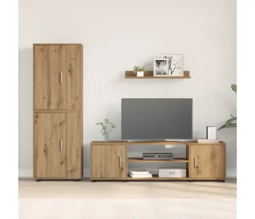 Tv Spintelių Komplektas 4 Pcs Amatininkų Ąžuolas