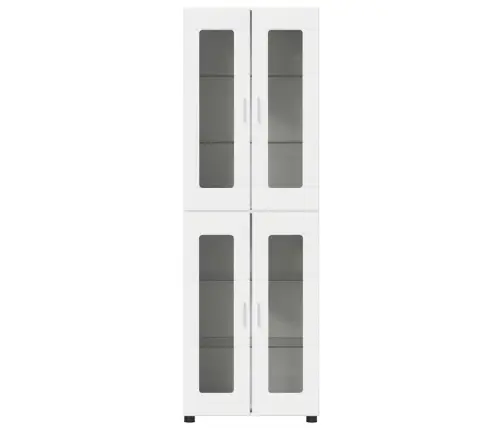 Augstais Skapītis Balts 60 X 35 X 182 Cm Inženierijas Koks Vidaxl