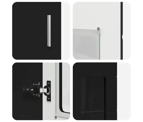 Augstais Skapītis Melna 60 X 35 X 182 Cm Inženierijas Koks Vidaxl