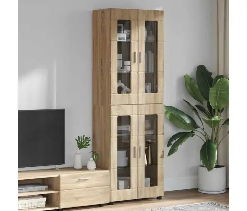 Augstais Skapītis Ar Plauktu Sonoma Ozols 60 X 35 X 182 Cm Vidaxl